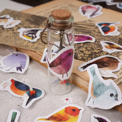 NEW! Sticker Box - Little Birds Chirp - 45 Stickers