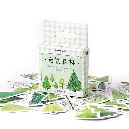 NEW! Sticker Box - Forest Trees - 45 Stickers