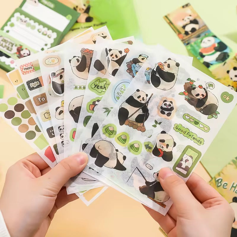 NEW! Lovely Pandas Scrapbook - Stationery Gift Box Set
