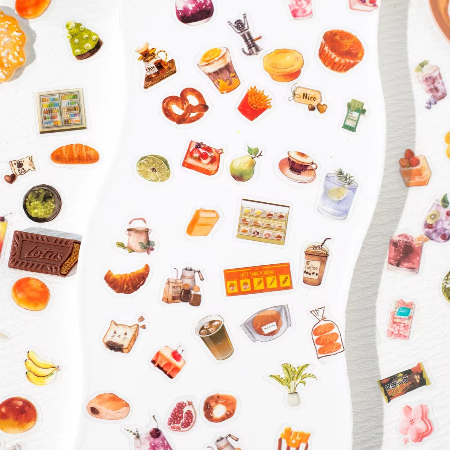 NEW! 1000 Sticker Tin Set - Coffee Time & Dessert Time PET