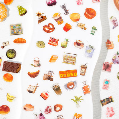 NEW! 1000 Sticker Tin Set - Coffee Time & Dessert Time PET