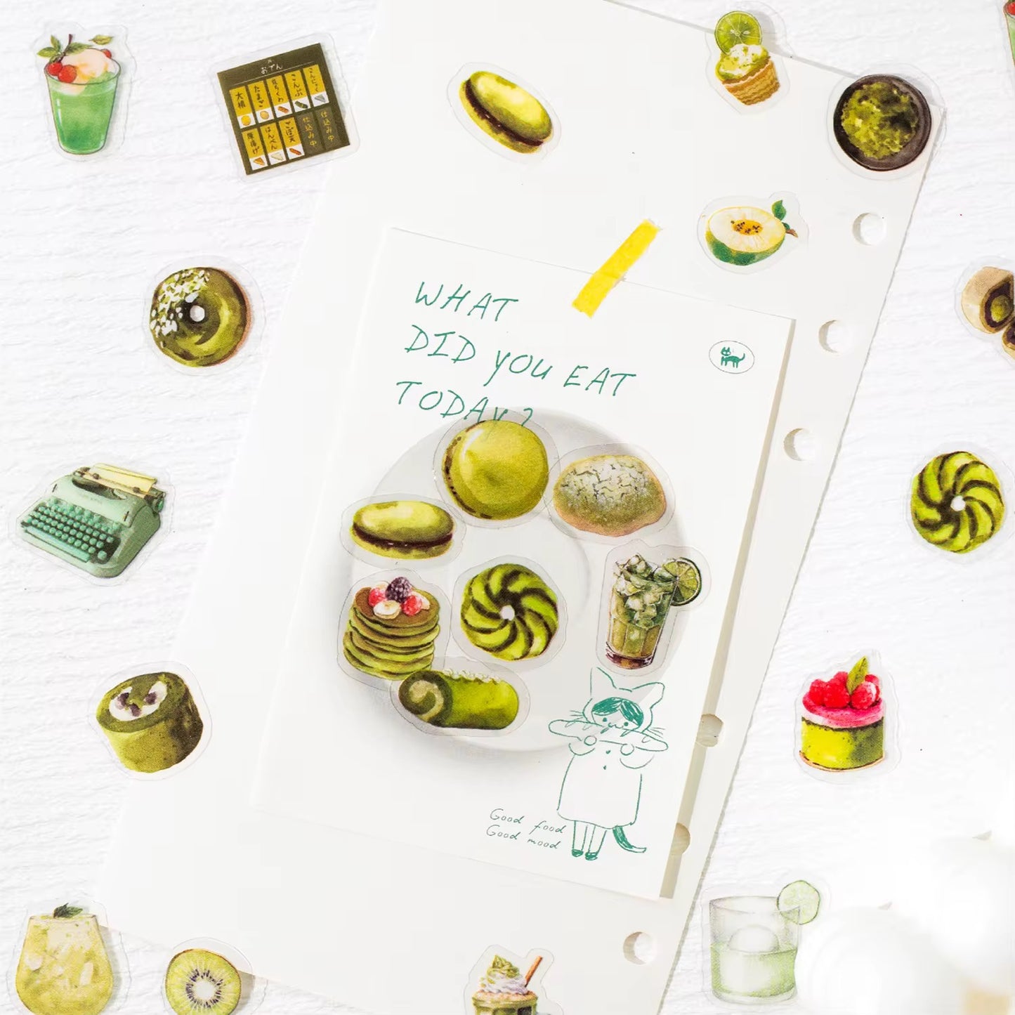 NEW! 1000 Sticker Tin Set - Coffee Time & Dessert Time PET