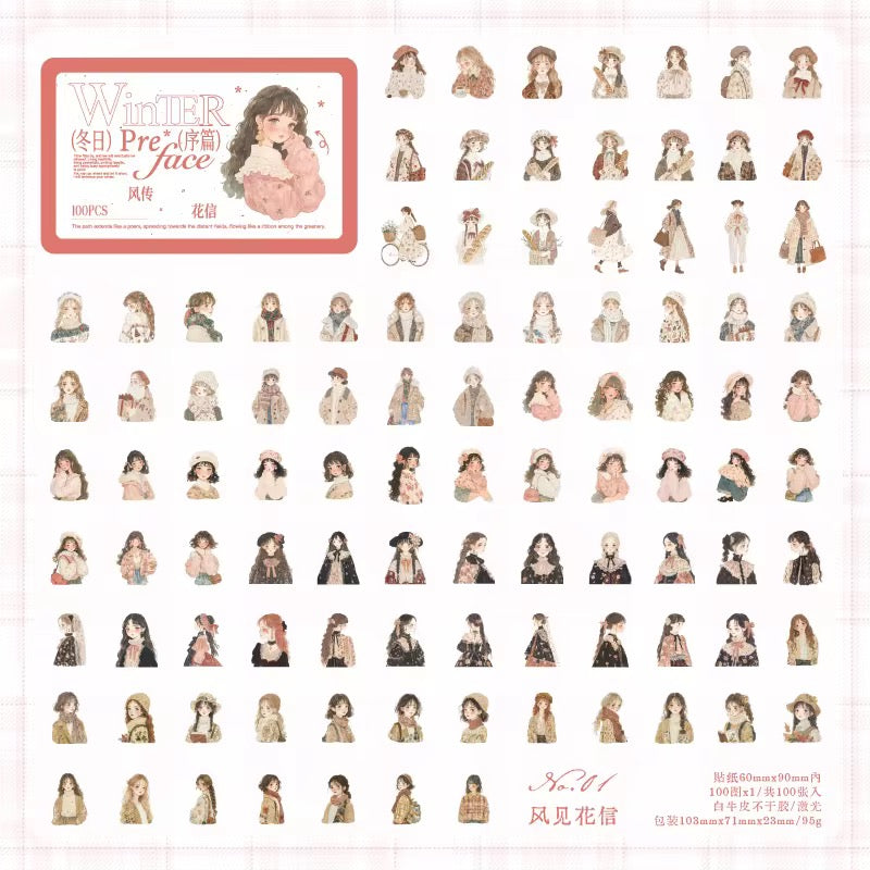 NEW! Winter Preface Sticker Collection Tint