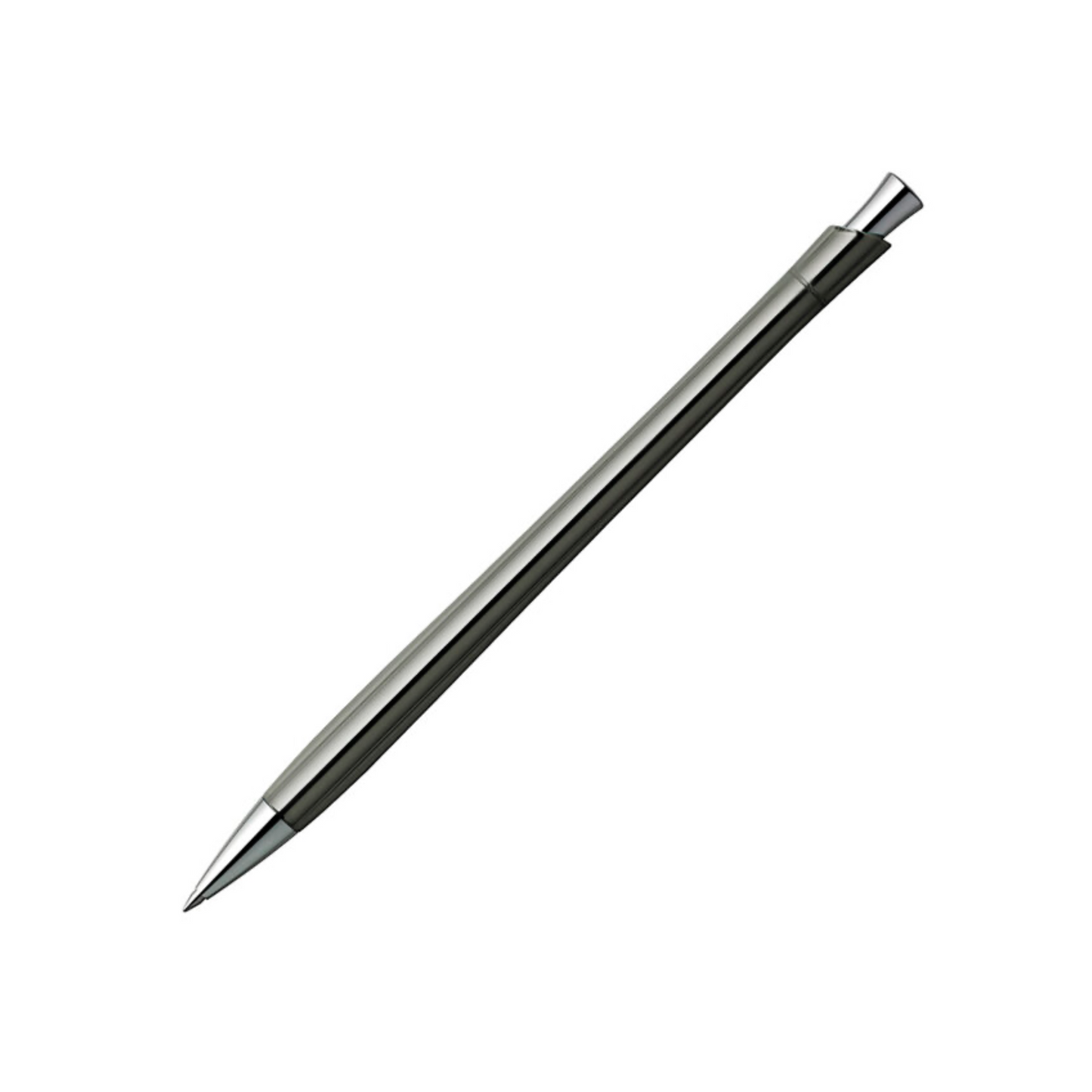 Stylo de bureau Zebra Flos en verre - 0,7 mm - Noir