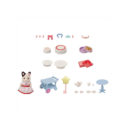 Calico Critters - Coffret de jeu Fête Chat Tuxedo 