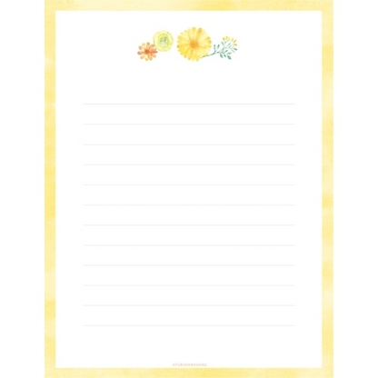 Furukawa Shiko “Yellow Flower” Letter Writing Set