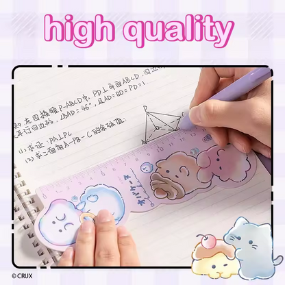 DELI - Obakenu Pastel Sweets Ruler & Bookmark