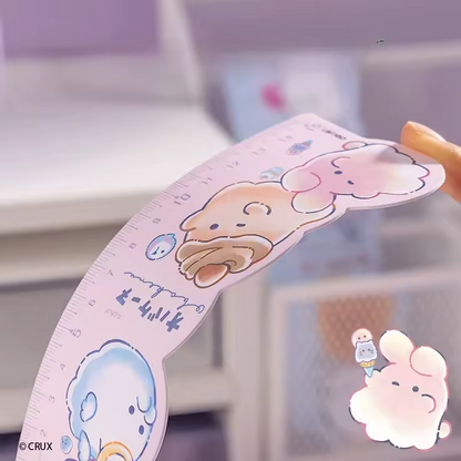DELI - Obakenu Pastel Sweets Ruler & Bookmark