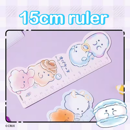 DELI - Obakenu Pastel Sweets Ruler & Bookmark