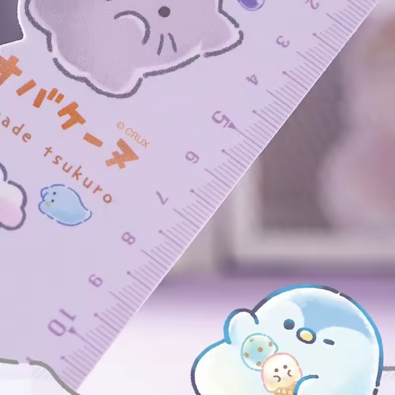 DELI - Obakenu Pastel Sweets Ruler & Bookmark