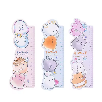 DELI - Obakenu Pastel Sweets Ruler & Bookmark