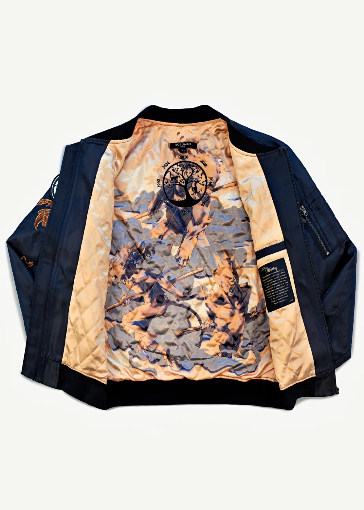 THE MONKEY ZODIAC BOMBER JACKET - BOSUMAN