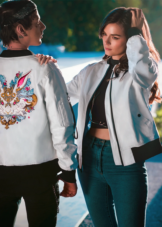 THE RABBIT ZODIAC BOMBER JACKET - BOSUMAN
