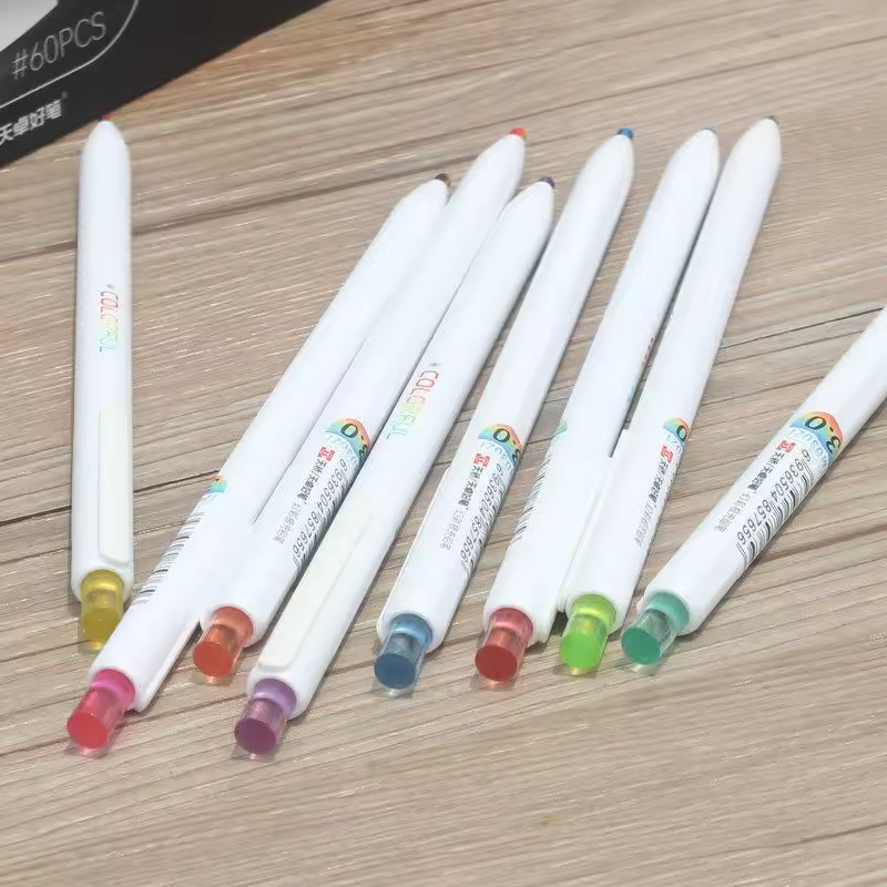 Rainbow Gradient Mechanical Pencil – Multicolor Solid Lead Writing Pencil