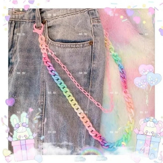 Rainbow Lollipop Pants Chain