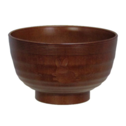 Bunny Soup Bowl Wooden Rabbit