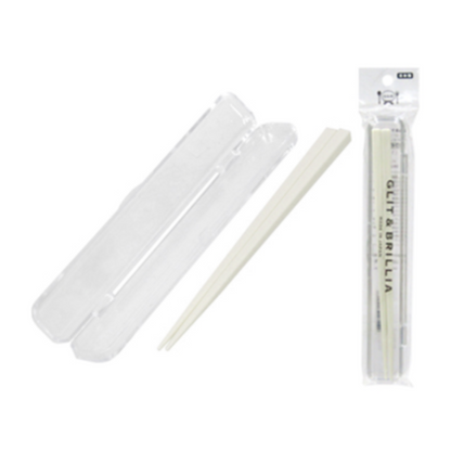 G&B White Chopsticks & Carry Case Set