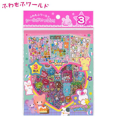 Lemon Fluffy World Holographic Stickers Set – 3 Sheets