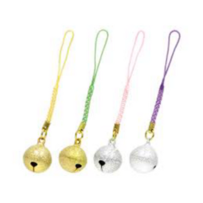 Gold & Silver Bell Strap Phone Charm