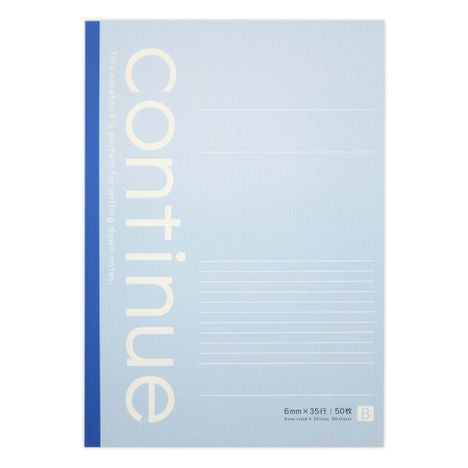 Continue Semi-B5 Notebook – 6mm Ruled (50 Sheets)