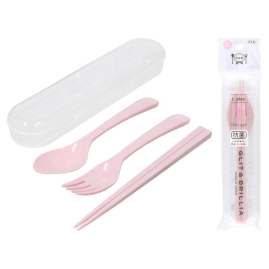 G&B Pink Cutlery Trio Set