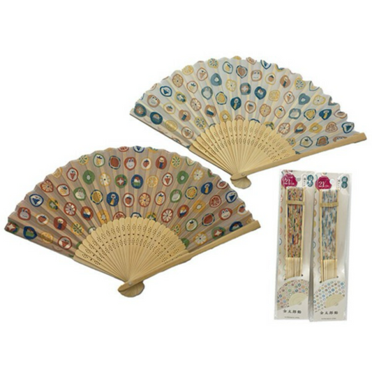 Kintarō Ame Folding Fan 21cm