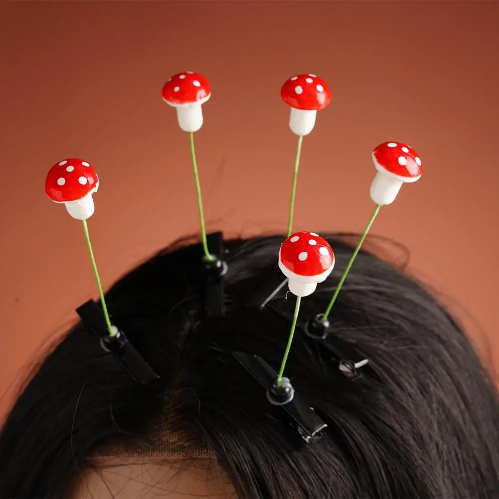 Mini Mushroom Plant Hair Clip