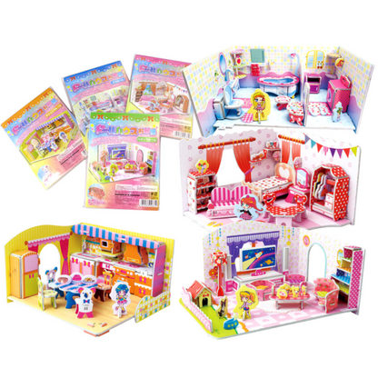 3D Pop-Up DIY Dollhouse Room Craft