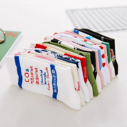 Japanese Drinks & Milk Carton Socks