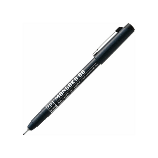 NEW! Kuretake ZIG - Cartoonist Mangaka - 08 Fineliner - Black