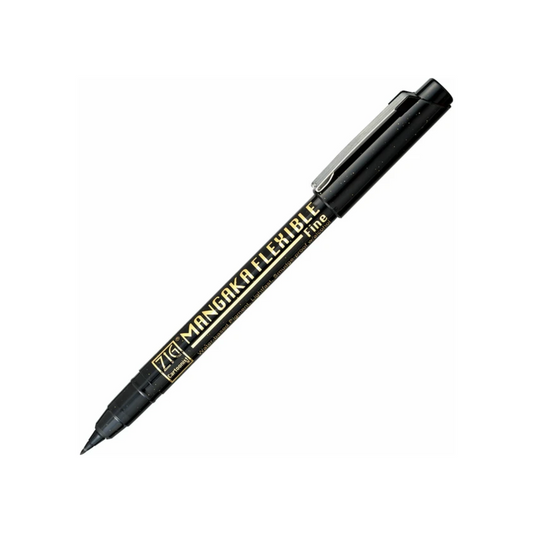 NEW! Kuretake ZIG - Cartoonist Mangaka - Flexible Fine - Black