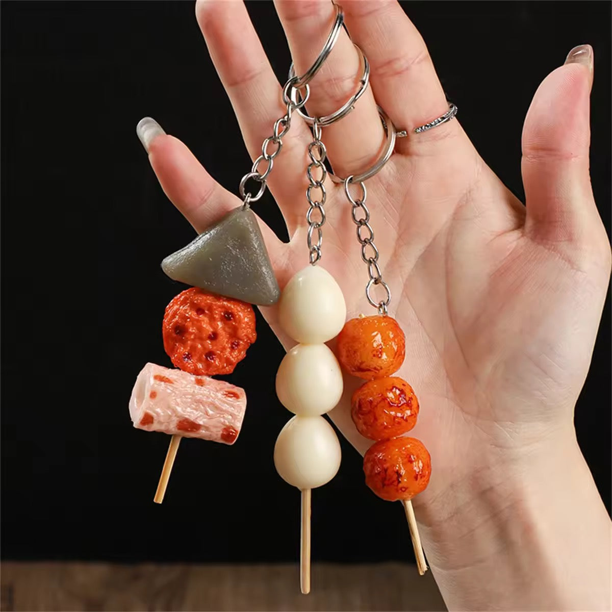 Yatai Food Skewer Keychains