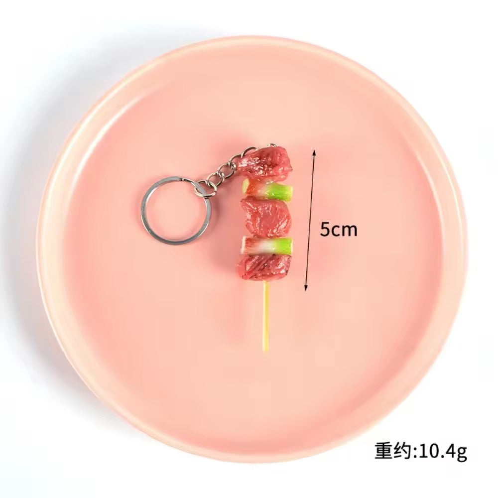Yatai Food Skewer Keychains