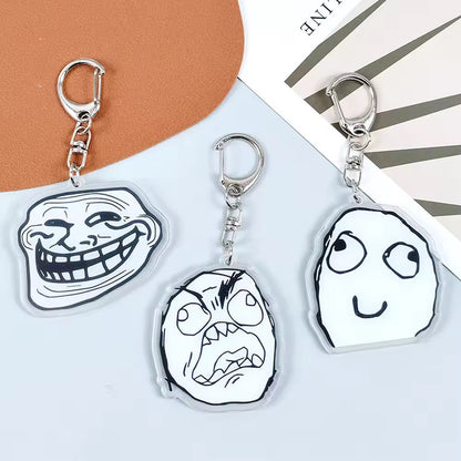 Keychain Meme Face