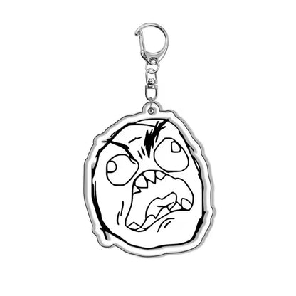 Keychain Meme Face