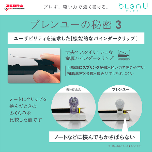 NEW! Zebra bLen U - Emulsion Ballpoint Pen - 0.5mm - Black Axis