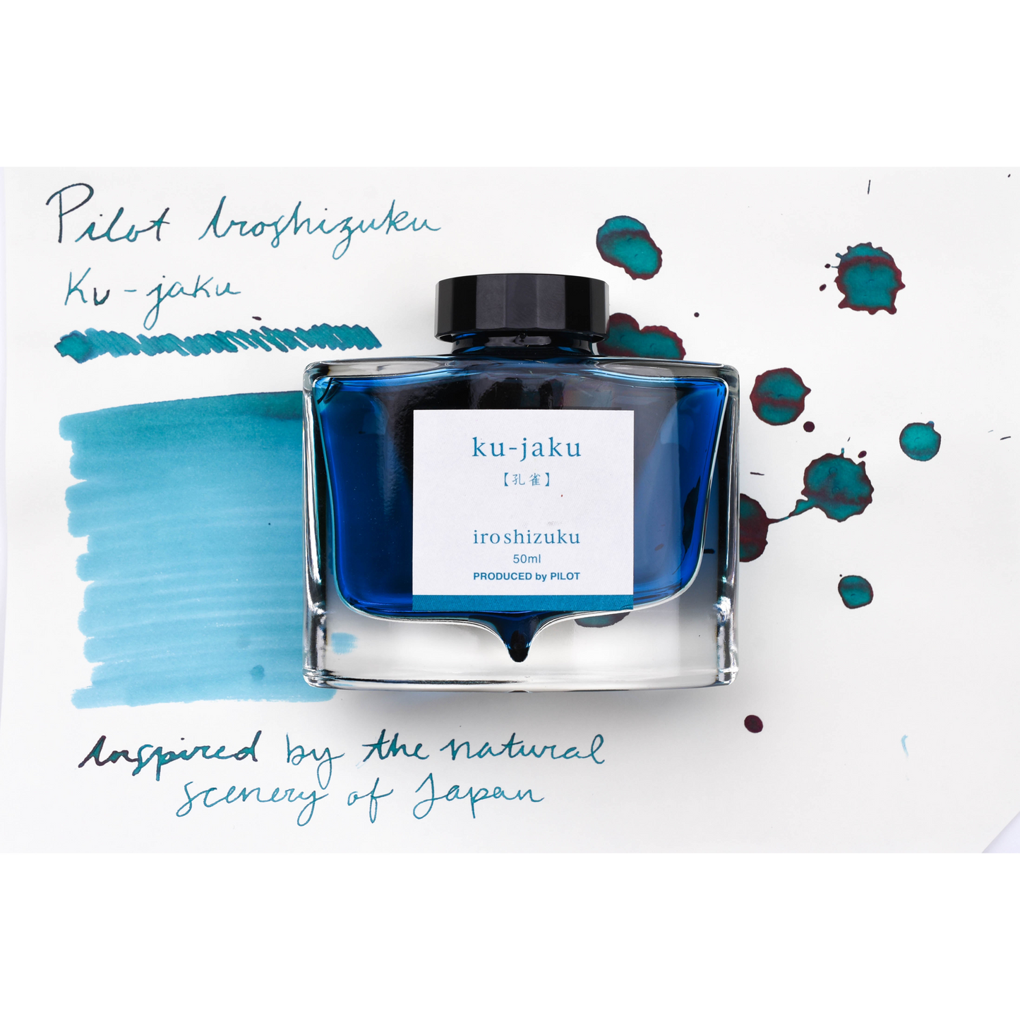 NEW! PILOT - Iroshizuku - Peacock (Ku-jaku) - 50ml Fountain Pen Ink