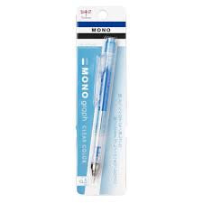 Tombow MONO Graph Mechanical Pencil 0.5mm – Clear Blue