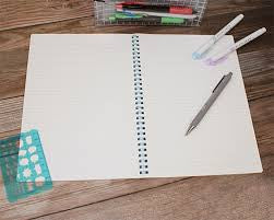 Cahier à anneaux souples KOKUYO Campus - Format semi-B5, ligné à points - Bleu