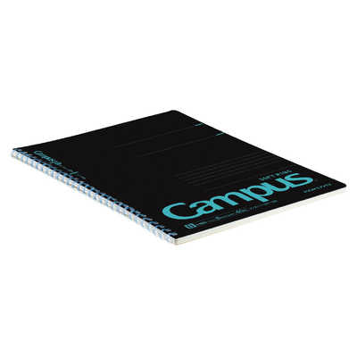 KOKUYO Campus Soft Ring Notebook - Semi B5 Dot Ruled - Black x Blue