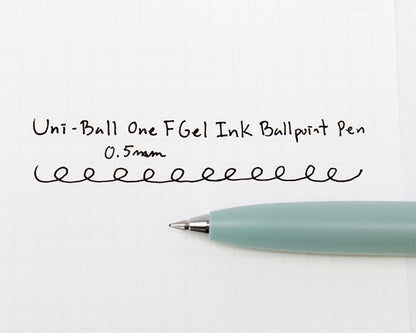 Stylo gel Uni-ball One F - 0,38 mm - Vert délavé