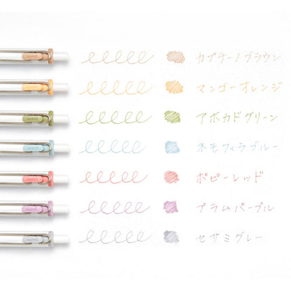 Uni-ball One Gel Pen - 0.38mm - Fika Set of 8