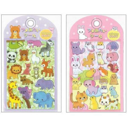 NEW! Japanese Marshmellow Sticker Sheet - Animal
