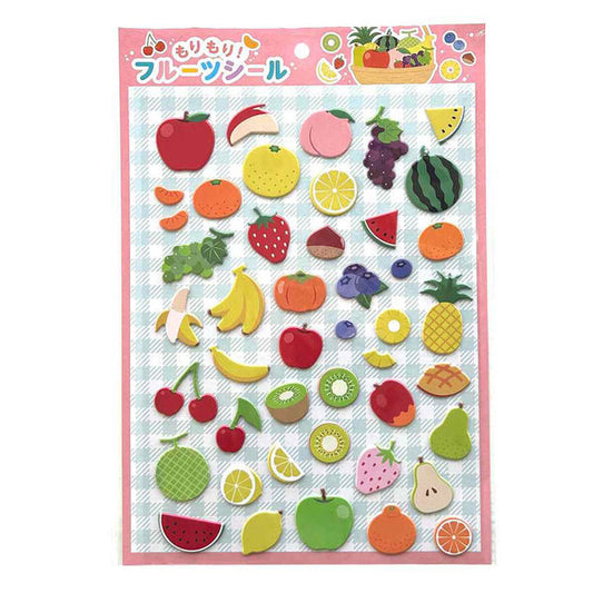 NEW! Japanese Marshmallow Sticker Sheet - Fruits