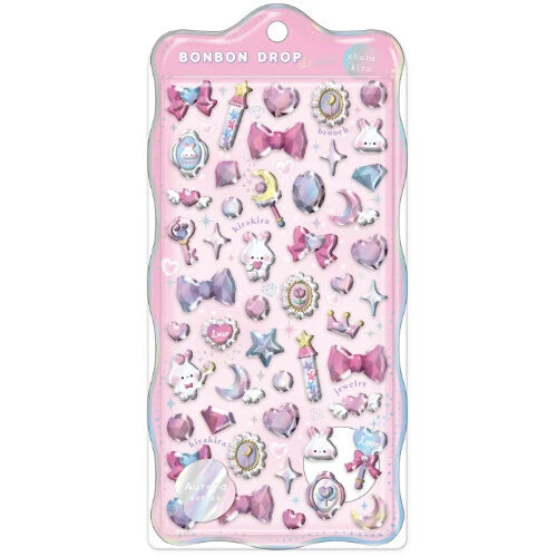 Bonbon Drop Seal Sticker – Pink Aurora Jewelry Edition