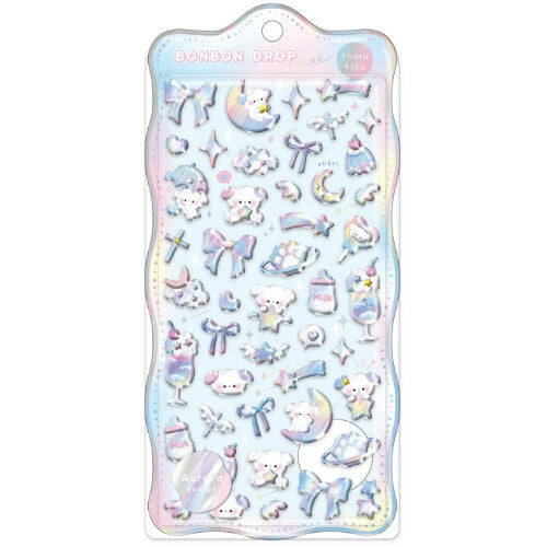 Bonbon Drop Seal Sticker – Blue Aurora Sheep & Milk Edition