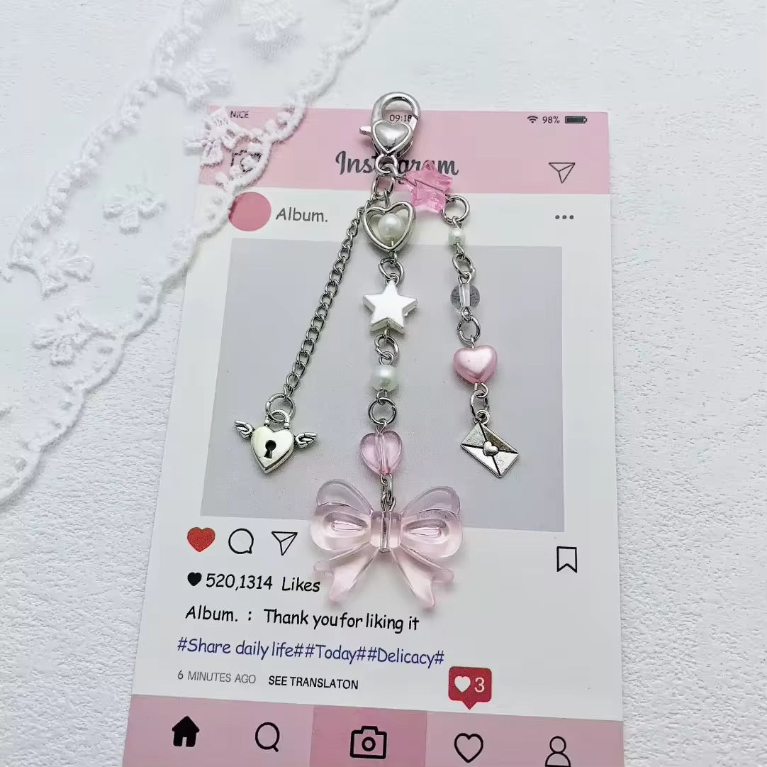 NEW! Keychain - Sweetheart Letter - Best Friends Key & Lock Charm