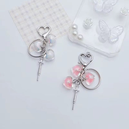 NEW! Keychain - Yami Kawaii Heartbeat Charm Keychain