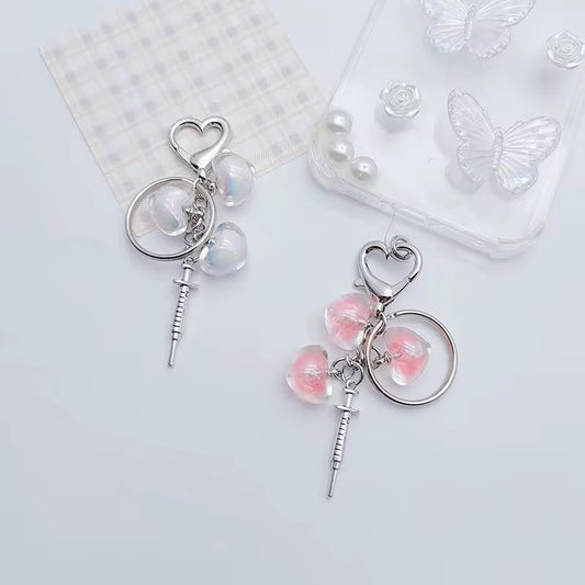 NEW! Keychain - Yami Kawaii Heartbeat Charm Keychain