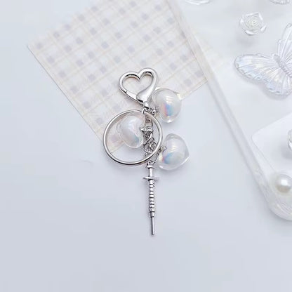 NEW! Keychain - Yami Kawaii Heartbeat Charm Keychain
